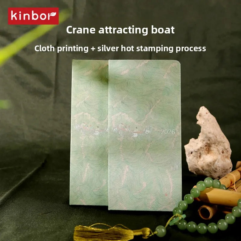 Kinbor 2026 Pocket Weekly Planner Notebook Limited Edition Weekly Diary Notebook Monthly Yearly Planning Book Travel Record