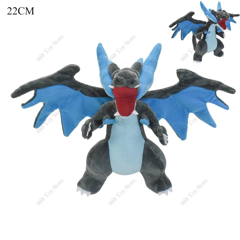 Anime brillante Charizard Peluche Pokemon juguetes lindo Mega evolución X Charizard Articuno Lucario Peluche niños regalos de navidad