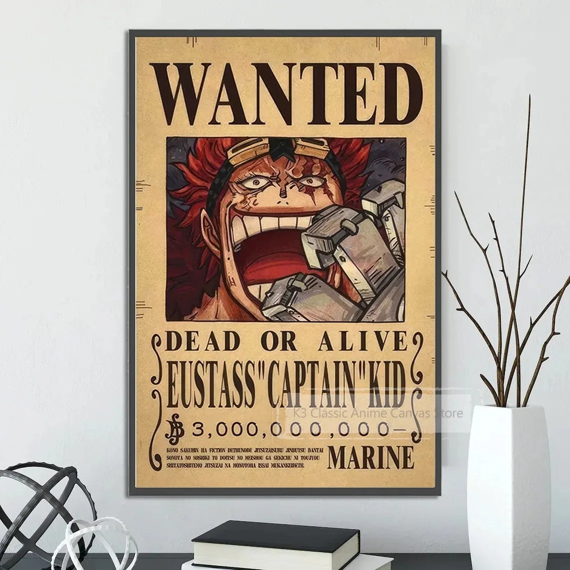 One-piece canvas poster, bounty list, Luffy wallpaper, Ace, Nami figures, home decor, Zoro anime painting, Sanji wall art