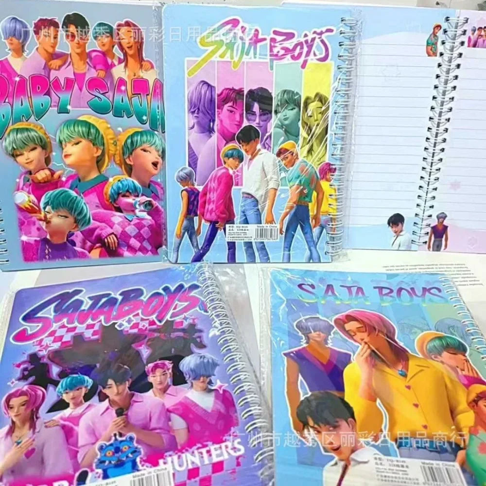 2026 New Kpop Demon Hunters Huntrix Saja Notebook Rumi Mira Zoey Anime Stationery Supplies Back to School Gifts 15*20.2cm @ @