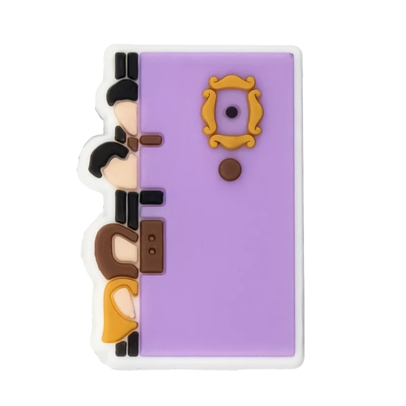 1-28 Pcs PVC Friends Shoe Charms for Women and Men Rachel Monica, Classic American Movie Clog Buckles for Sandals, Shoe Decoration Pins