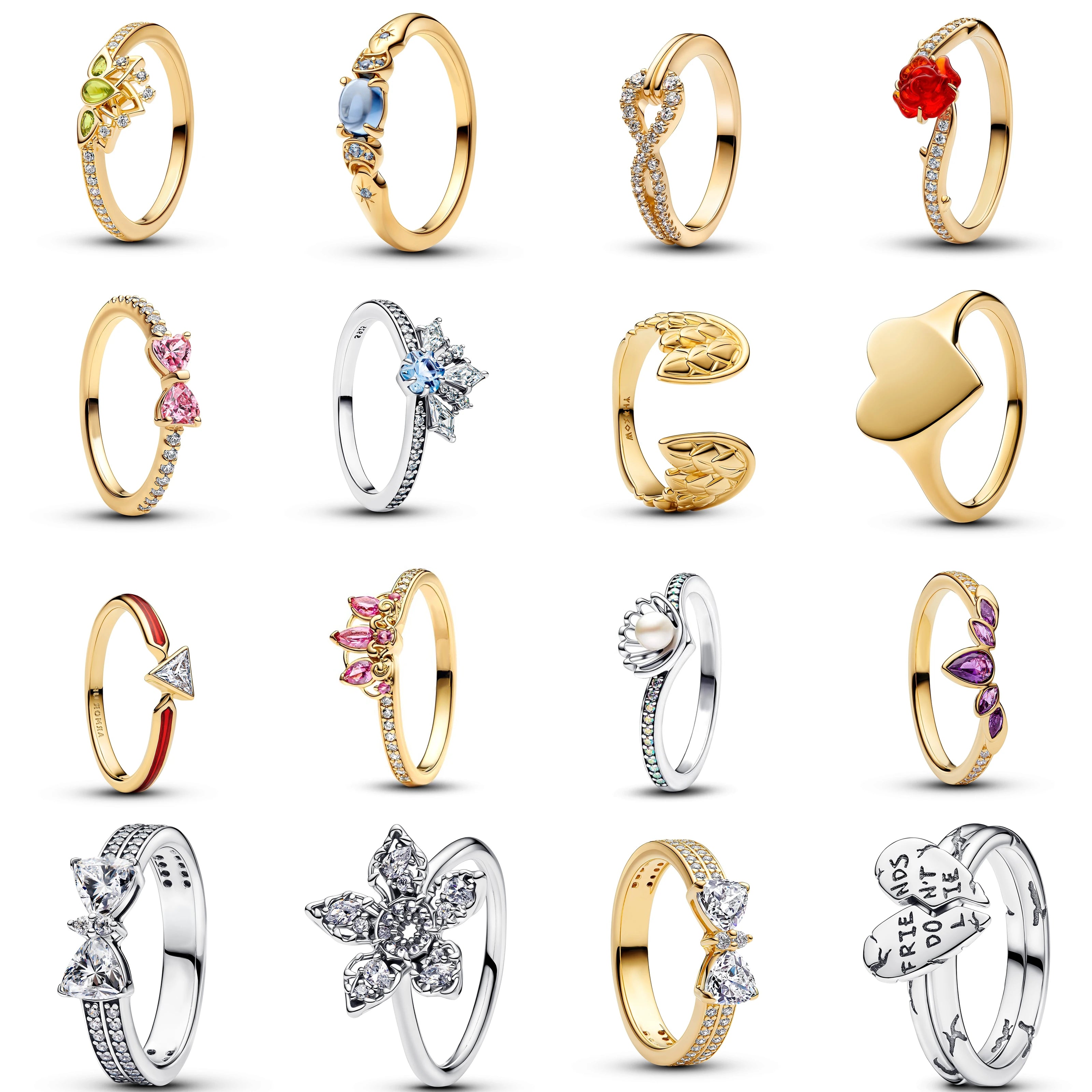 Nuevo Anillo de Plata de Ley 925, anillo atrevido de mariposa brillante para mujer, joyería - CR mark