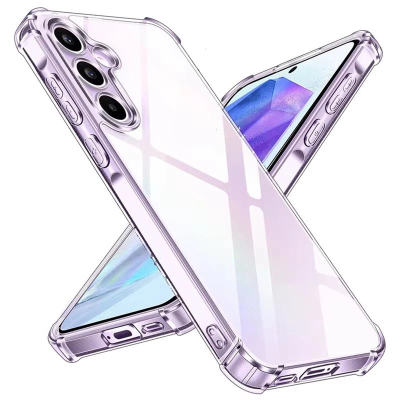 Transparent Phone Case For Samsung Galaxy A55 5G Back Cover Samsung A56 A55 A36 A35 A26 A17 A16 A15 A 15 16 25 35 55 56 36