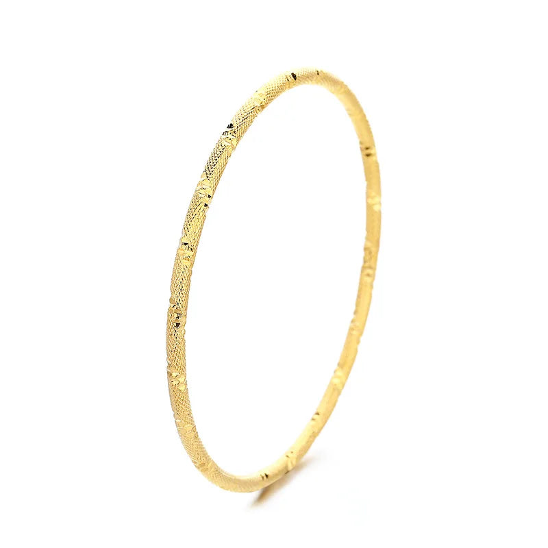Brazalete fino con cielo estrellado macizo para mujer en oro de 24 quilates |   AU999 Pure Gold, microcuentas densamente fijadas como estrellas, brillantes y delicadas