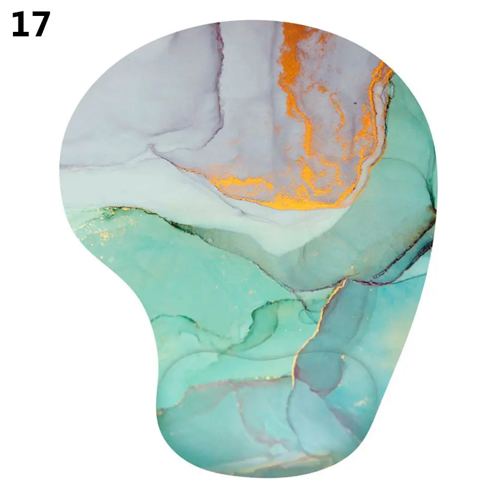 Silicone mouse pad with wrist rest, ergonomic, non-slip, for gaming, desktop, PC, laptop