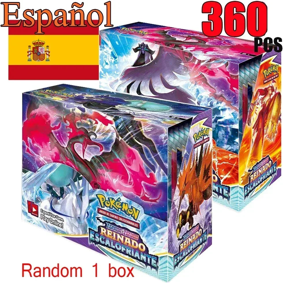 New Pokemoned cards in Spanish, French crown in English, ZENITH, silver, temperature, lost origin, shining stars, Pokemon collectible toys