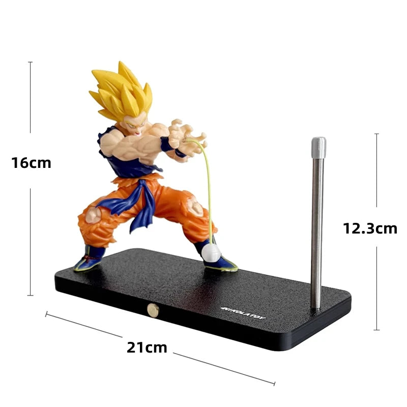 DRAGON BALL Son Goku Kamehameha lámpara de noche decoración de escritorio modelo noche anime que rodea juguetes para niños regalo de cumpleaños - CR mark