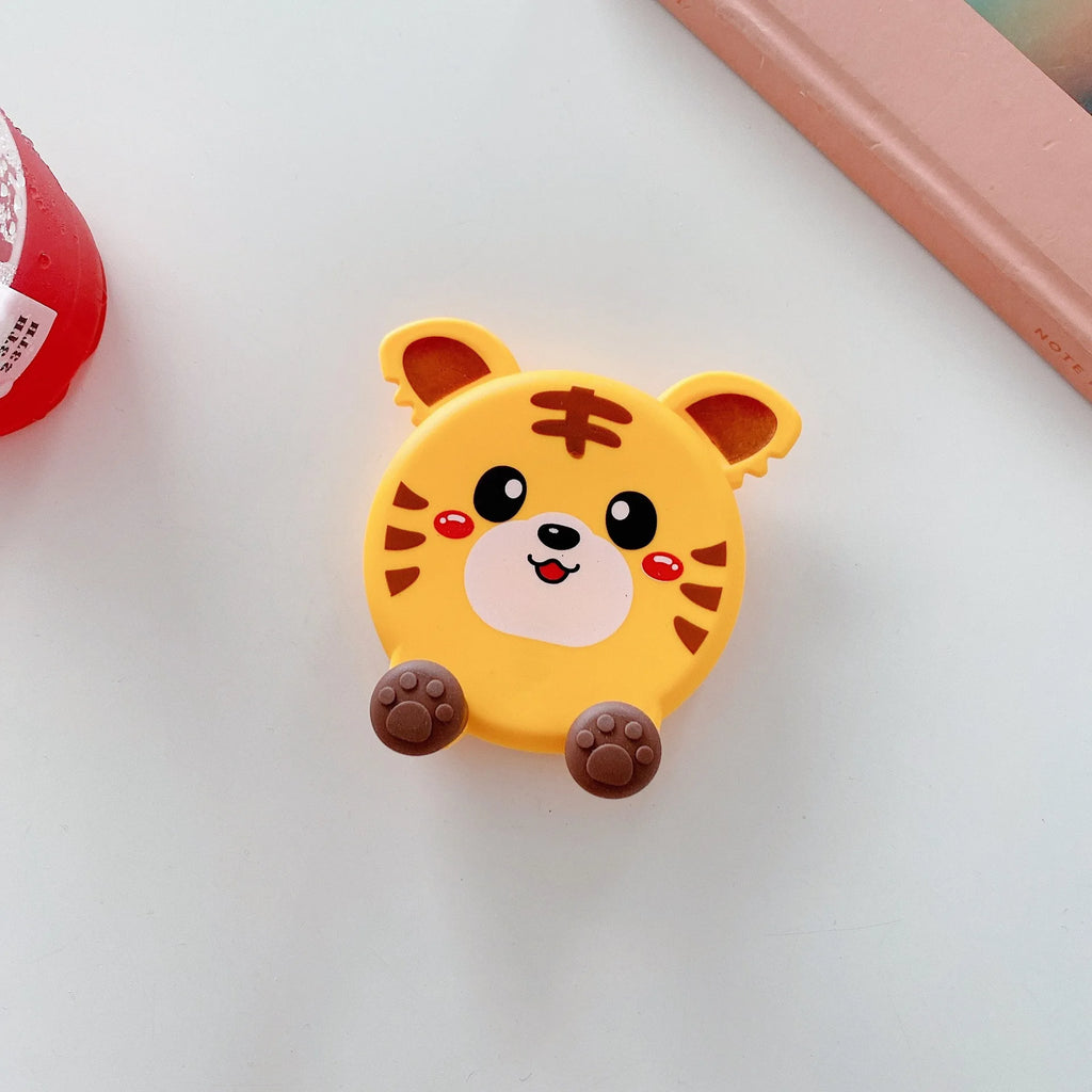 Soporte para teléfono móvil de dibujos animados, soporte plegable de elevación, soporte plano Universal multifuncional para escritorio, soporte para teléfono, 1 ud.