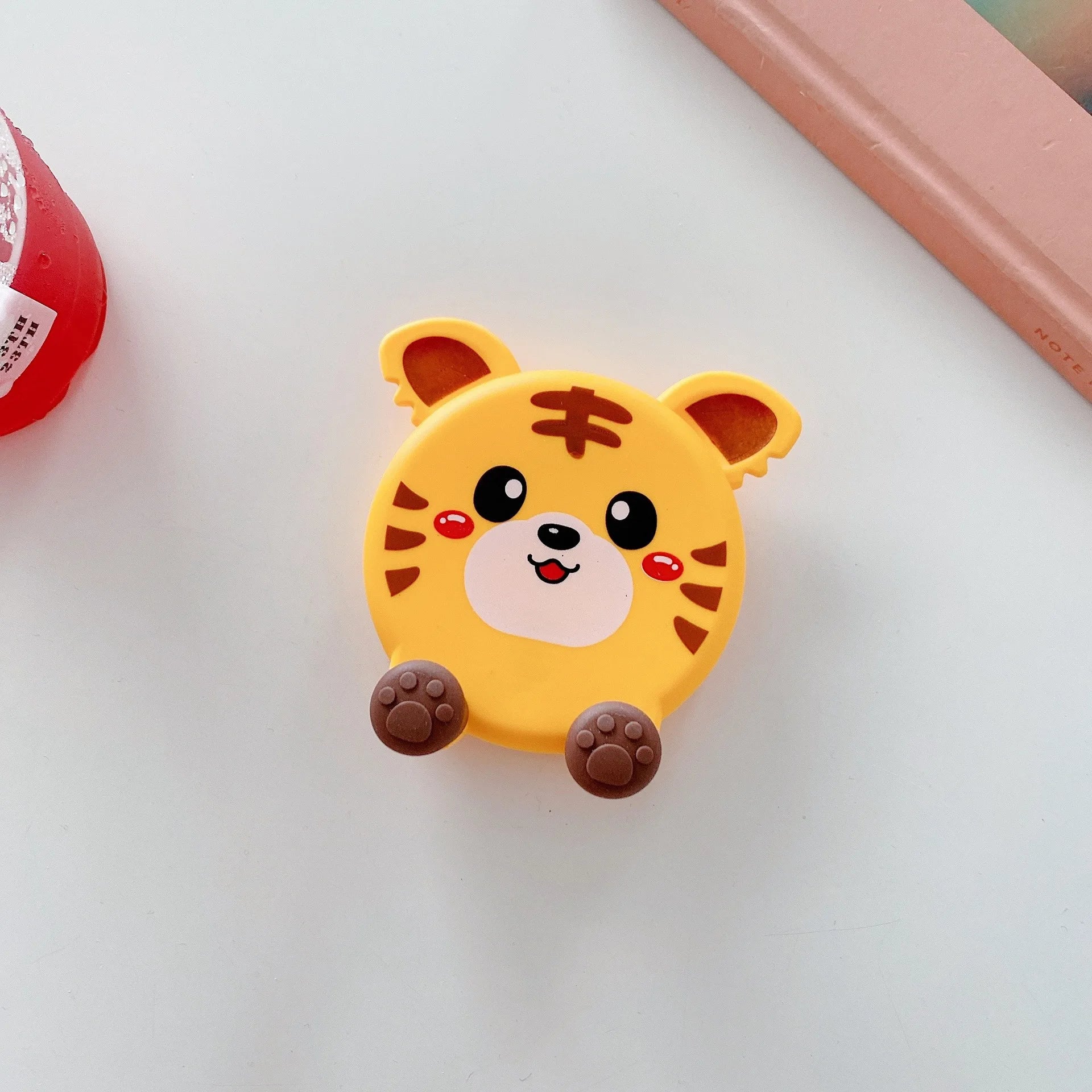 Soporte para teléfono móvil de dibujos animados, soporte plegable de elevación, soporte plano Universal multifuncional para escritorio, soporte para teléfono, 1 ud.