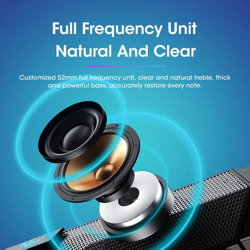 Altavoces 4D para ordenador, Bluetooth 5,0, altavoz con cable, barra de sonido envolvente, altavoz estéreo, subwoofer, barra de sonido para ordenador portátil y Notebook