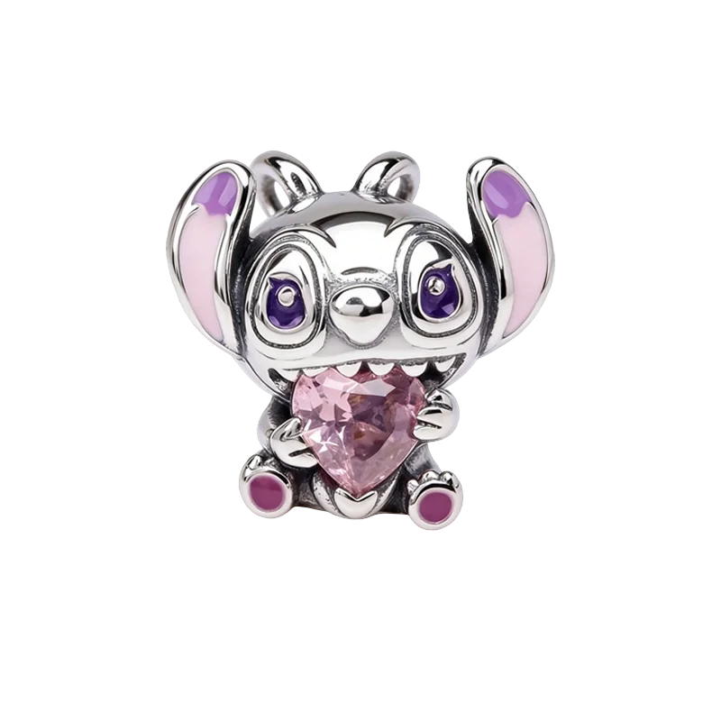 New Disney Stitch Charm Pendant, Winnie the Pooh, Toy Story, Marvel, ST Upside Down, Compatible with Bracelets and Necklaces, for DIY Jewelry, Gift for Women
