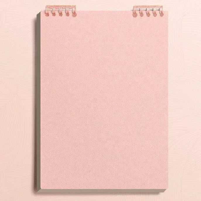 A5 notebook with 60 thick sheets, spiral binding, loose-leaf notebooks with lined pages for notepad, spiral booklet, office stationery