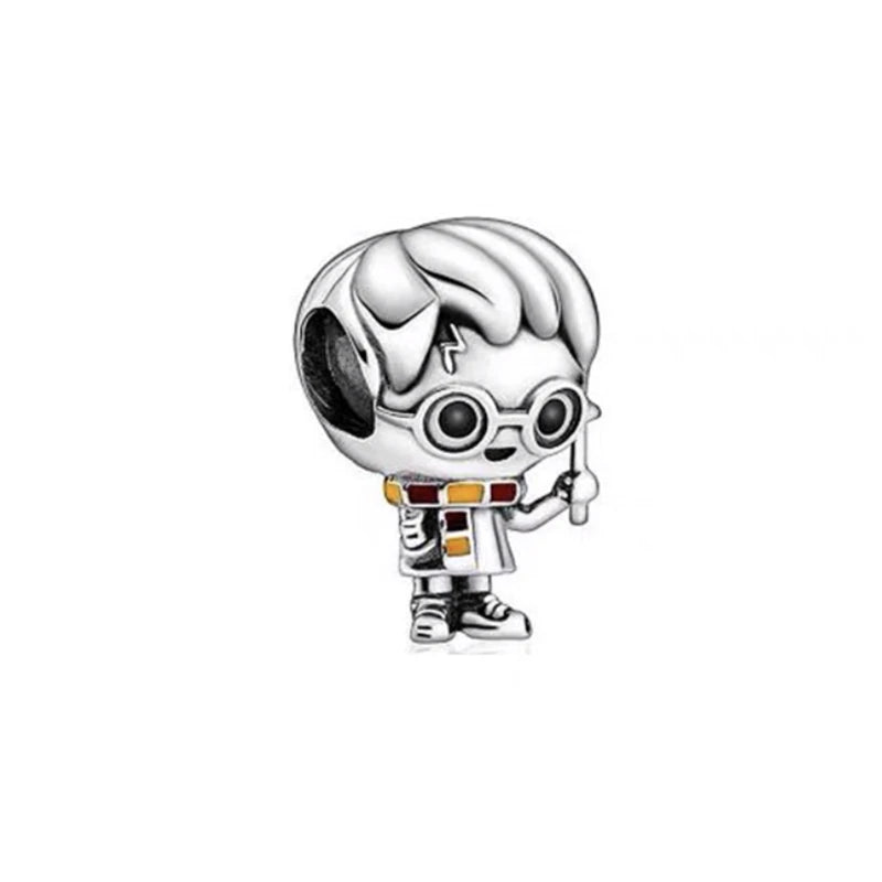 DIY Harry Potter Magic Academy cuelga el abalorio apto para pulsera de plata Original europea accesorios de joyería regalo de mujer - CR mark