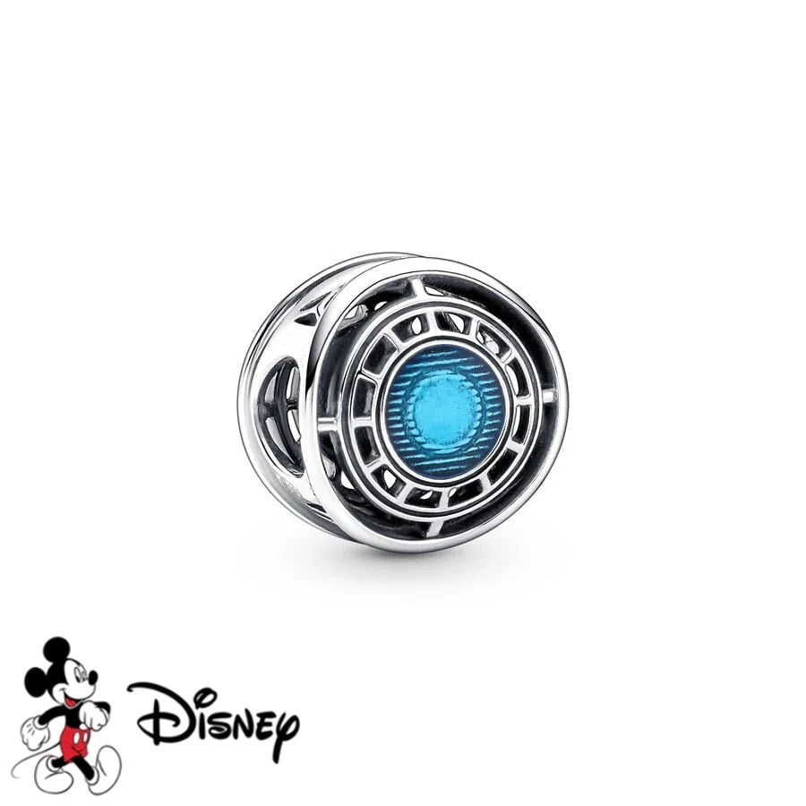 New DIY Jewelry Charms from the Disney Marvel Universe, Spider-Man Gifts, Captain America Pendant Charms, Compatible with Original Silver Bracelets and Necklaces
