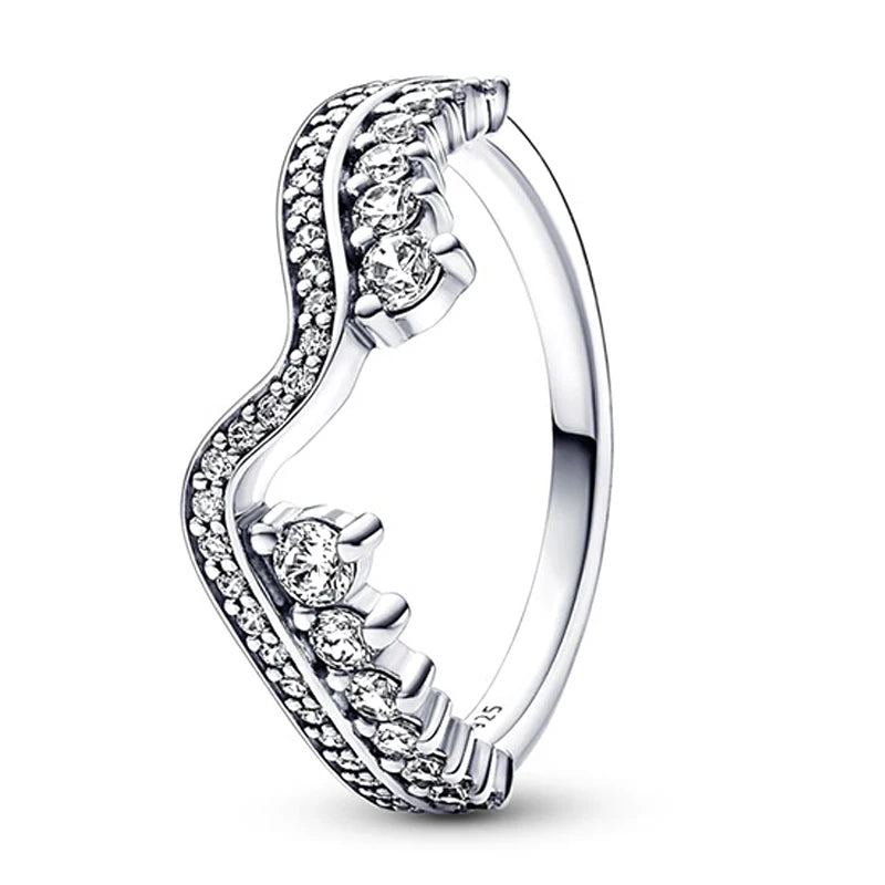 Nuevo Anillo de Plata de Ley 925, anillo atrevido de mariposa brillante para mujer, joyería - CR mark