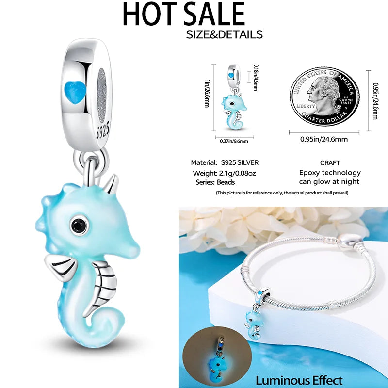 Abalorios de Plata de Ley 925 con Diseño de Demogorgon Móvil, Compatibles con Pulseras de Cadena de Serpiente con Cierre Original, Joyería DIY, Regalo