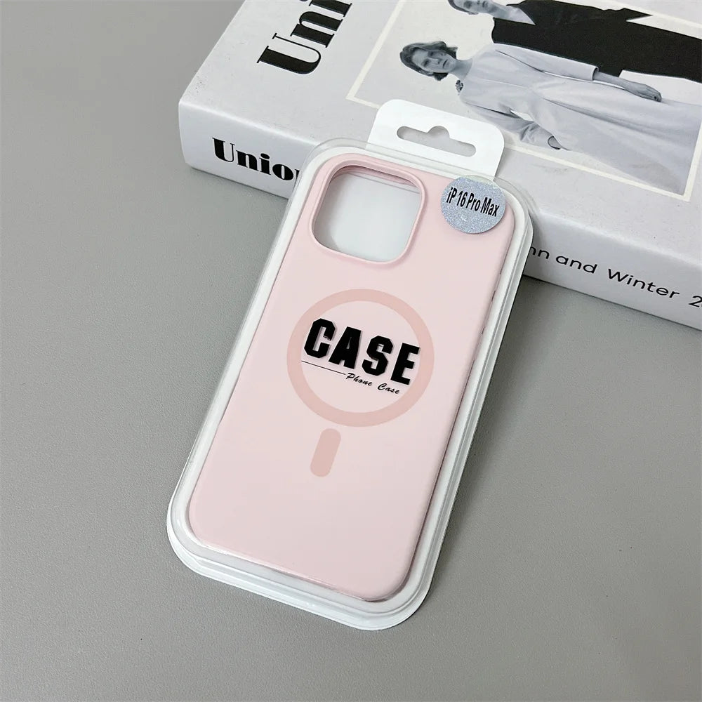 Official Original Liquid Silicone Phone Case for iPhone 16 15 14 13 12 Pro Max Magsafe Magnetic Wireless Charging Cover