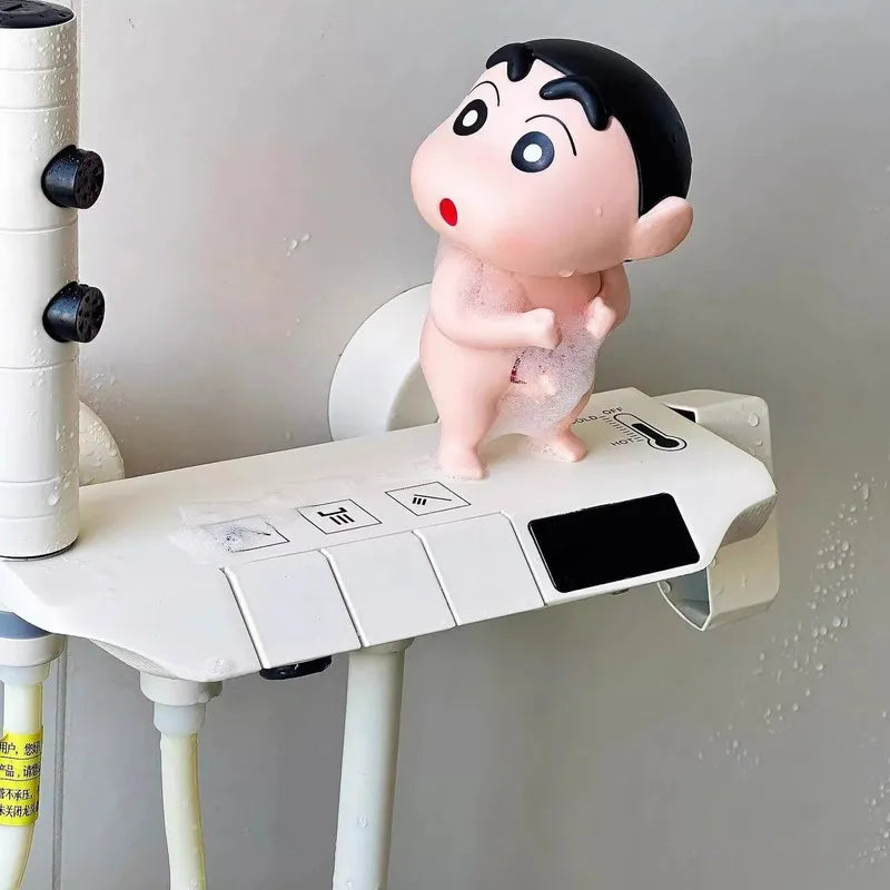 Crayón de baño Shin Chan, decoración bonita, accesorios para lavabo de baño, muebles para el hogar, gama alta, pequeño y único