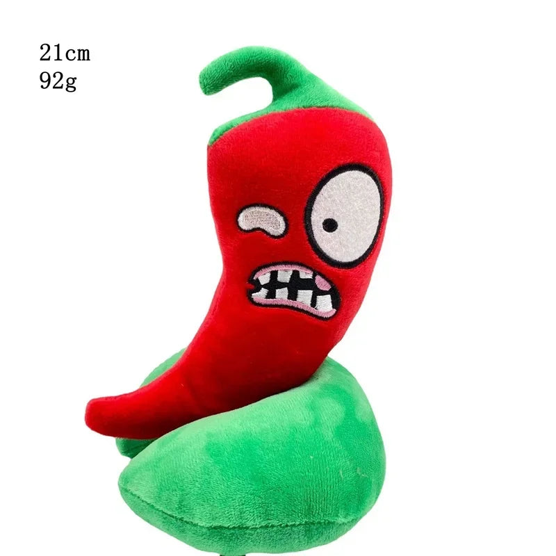 18cm Plants vs Zombies Peashooter Plush Toy Cute Snow Pea Threepeater Soft Stuffed Toys Gifts for Kids