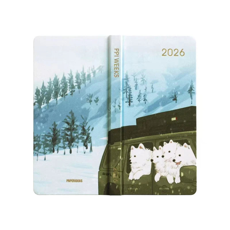 Kinbor 2026 Pocket Weekly Planner Notebook Limited Edition Weekly Diary Notebook Monthly Yearly Planning Book Travel Record