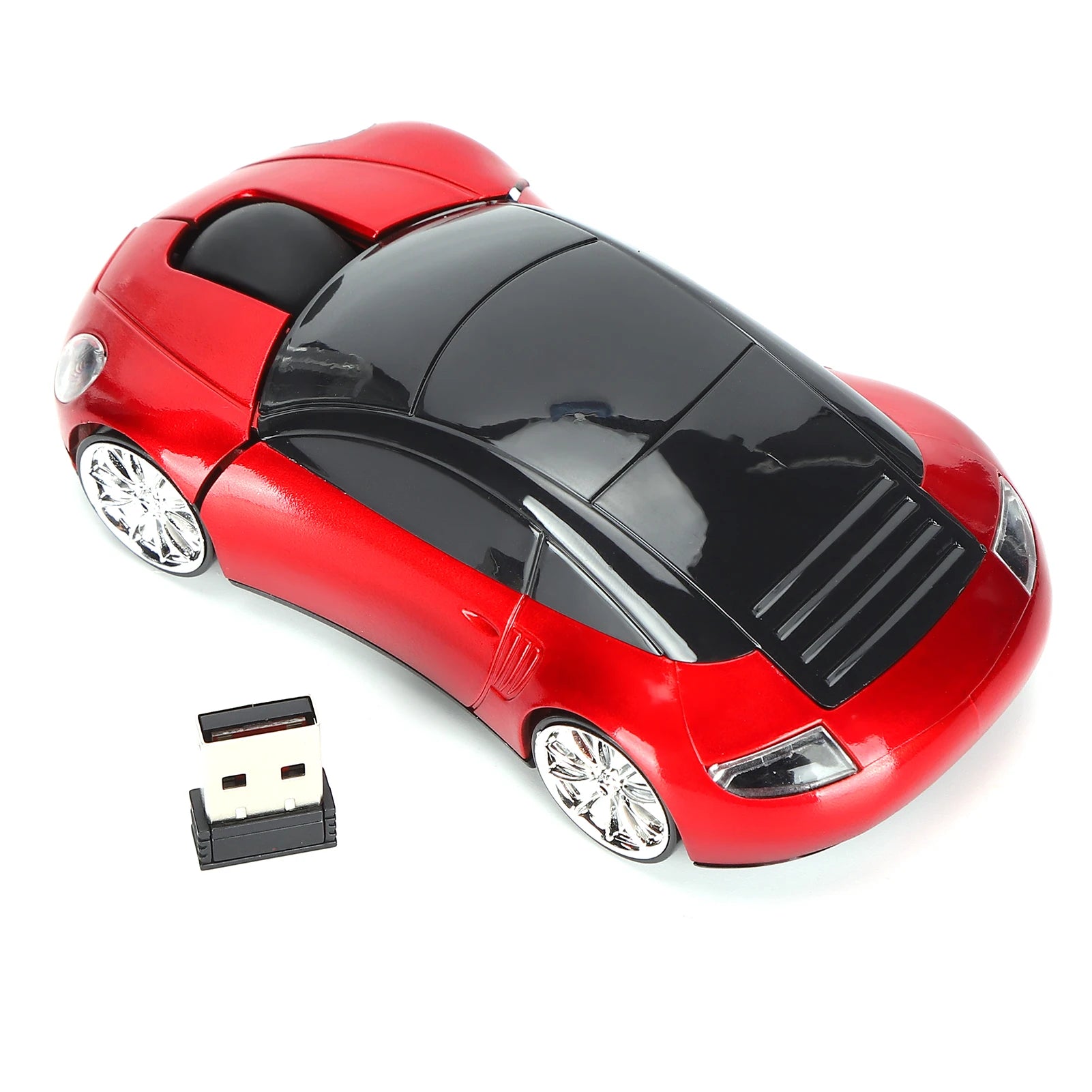 Portable Car Mouse, 2.4G Smart Wireless Car Mouse with USB Receiver for Office, Laptop, Tablet