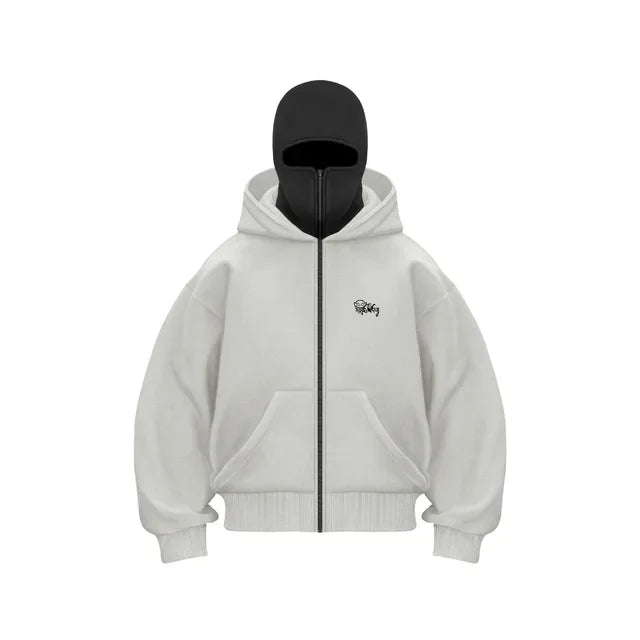 2025 New Men's Hoodie Loose Zip-Up Jacket Star Gothic Fashion Punk Y2k Hip Hop Harajuku Clothing Oversized Hoodies for Men