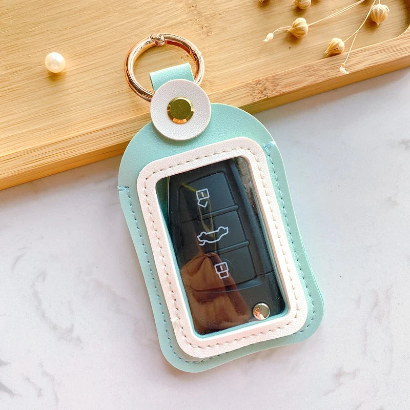 Bolsa de almacenamiento de llaves Universal 4,5*8cm funda para llave de coche accesorios de carcasa de protección remota