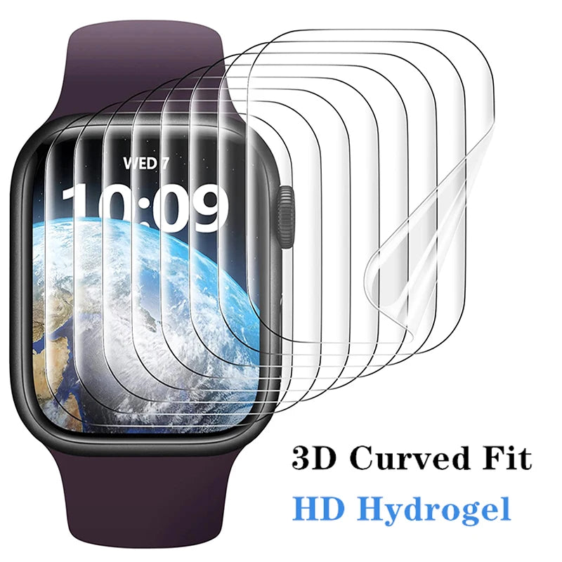 1-5 pcs Hydrogel Film for Apple Ultra 49mm 7 8 9 41mm 45mm Screen Protector for Apple Watch Series 6 5 4 SE 3 44mm 42mm 40mm 38mm