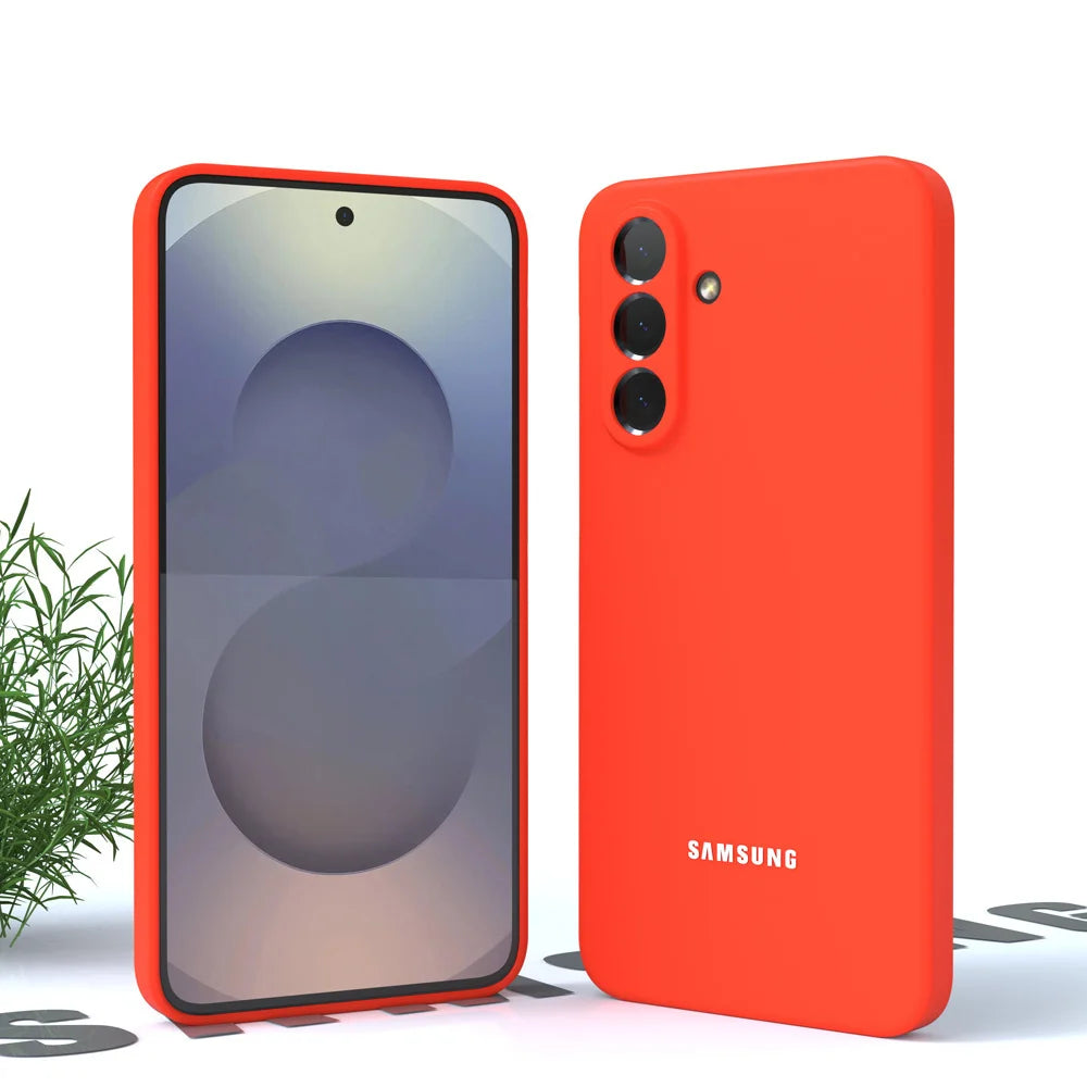 For Samsung Galaxy A56 A36 A16 A55 A35 A15 A54 A34 S25 S24 S23 Soft Liquid Silicone Case Ultra Thin Shockproof Back Cover for Phone