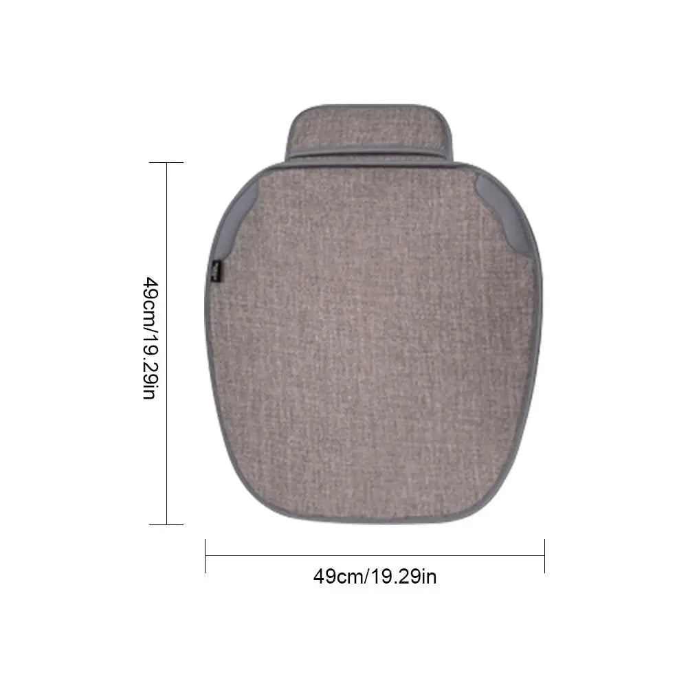 1 pc. Breathable Linen Car Seat Cover, Universal Four Season Front Protective Covers, Interior Protection, Chair Seat Cushion, Car Tools
