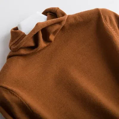 Women's Autumn Winter Warm Turtleneck Sweater Bottoming Shirts Korean Fashion Long Sleeve Slim Fit Casual Knitwear