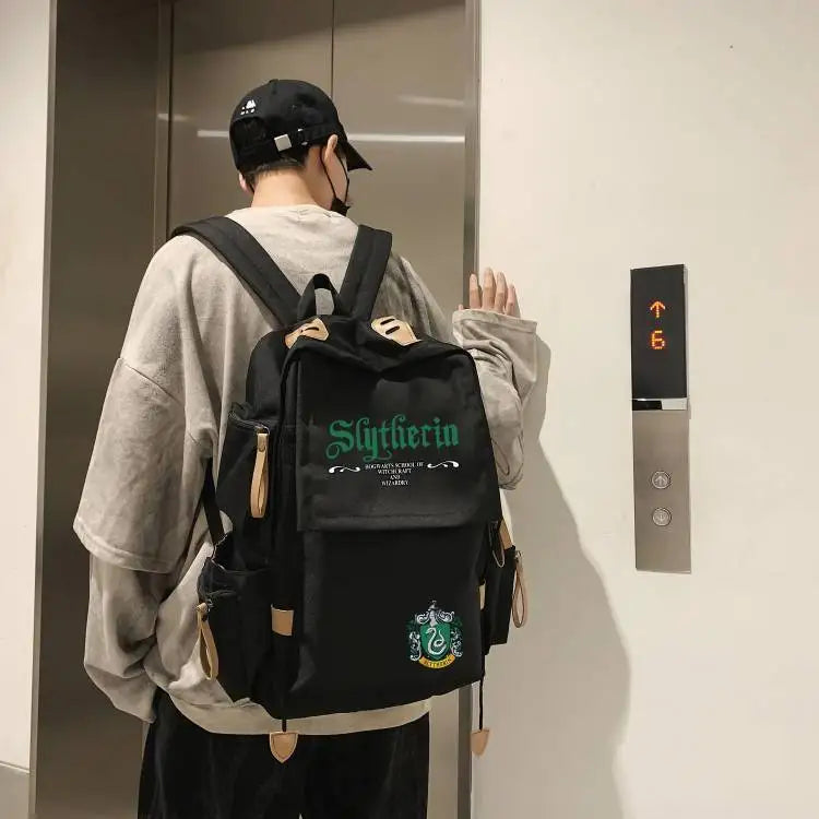 Mochila de Harry Potter, bonito y elegante diseño de dibujos animados, bolso de hombro personalizado de gran capacidad, regalo de cumpleaños para un amigo