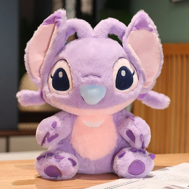 Suave Disney Lilo y Stitch relleno punto juguete de peluche encantador punto Navidad almohada suave Ángel Plushie regalo de Navidad niña - CR mark
