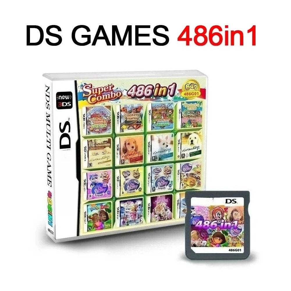 Tarjeta de Juego NDS, Versión Estadounidense, Versión Europea, Juego Todo en Uno V2, Nueva Tarjeta de Juego Pokémon NDS 482 en 1, 520 en 1, 468 en 1, 23 en 1, Juegos DS