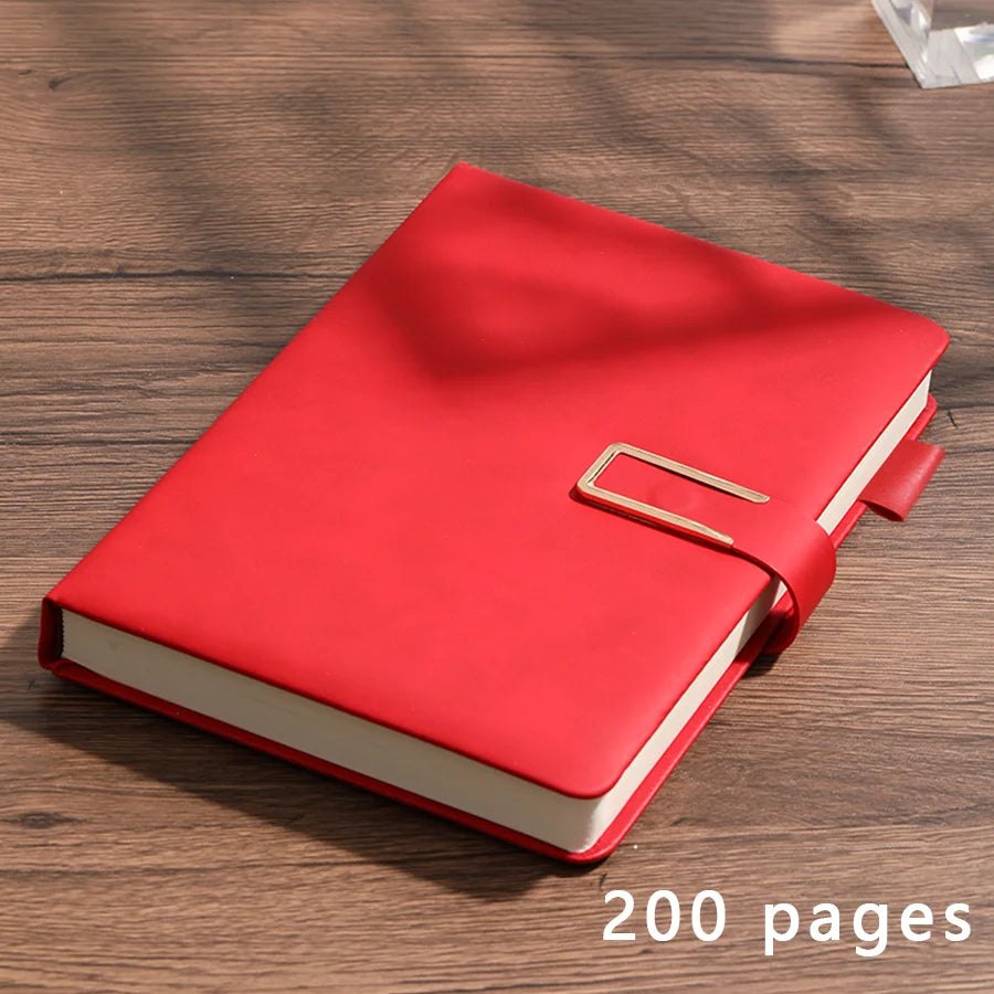 Personalized vintage A5 leather notebook, soft cover, ideal for business meetings, college journaling