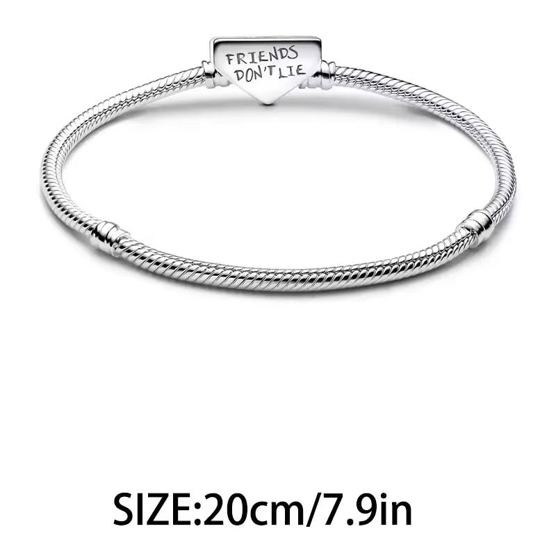 Abalorios de Plata de Ley 925 con Diseño de Demogorgon Móvil, Compatibles con Pulseras de Cadena de Serpiente con Cierre Original, Joyería DIY, Regalo