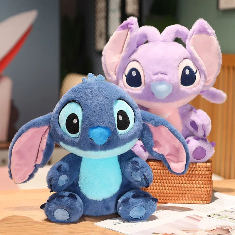Suave Disney Lilo y Stitch relleno punto juguete de peluche encantador punto Navidad almohada suave Ángel Plushie regalo de Navidad niña - CR mark