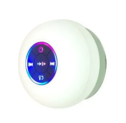 Mini Portable Bluetooth Audio IPX4 Waterproof LED Lights Outdoor Bathroom Large Suction Cup Can Adsorb Wall Speaker