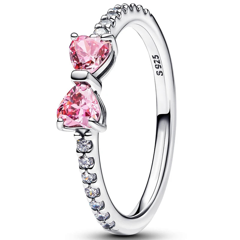 Nuevo Anillo de Plata de Ley 925, anillo atrevido de mariposa brillante para mujer, joyería - CR mark