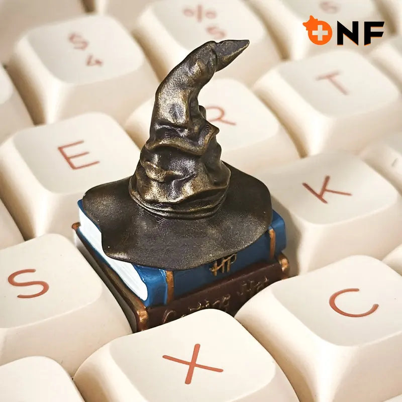 Gorros de Harry Potter, sombrero de clasificación, teclas de teclado mecánico Hogarts, teclas de resina personalizadas, regalo masculino Esc - CR mark