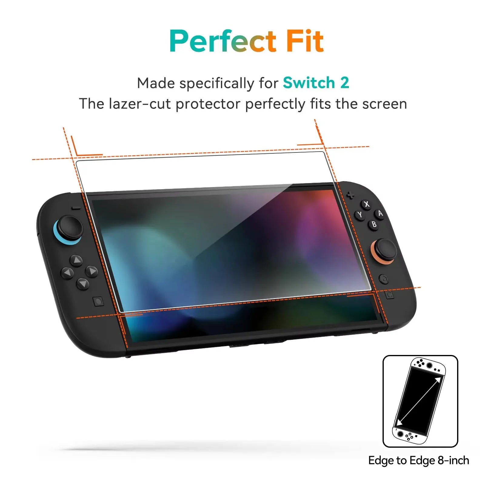 1/2/3 Pcs Tempered Glass Screen Protector for Switch 2 Clear HD Transparent Anti-Scratch Screen Protector Accessories