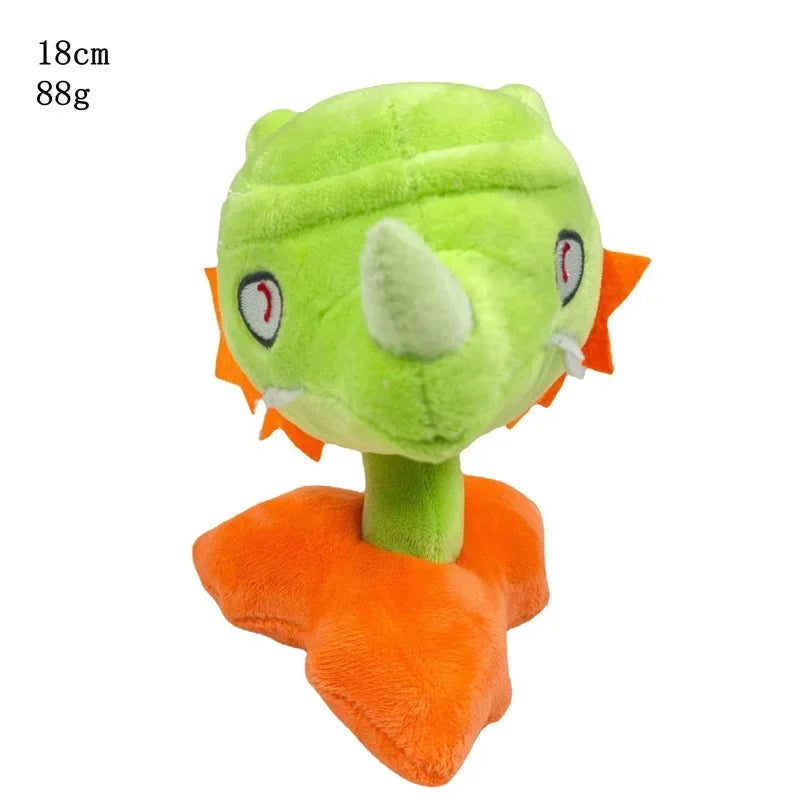 18cm Plants vs Zombies Peashooter Plush Toy Cute Snow Pea Threepeater Soft Stuffed Toys Gifts for Kids