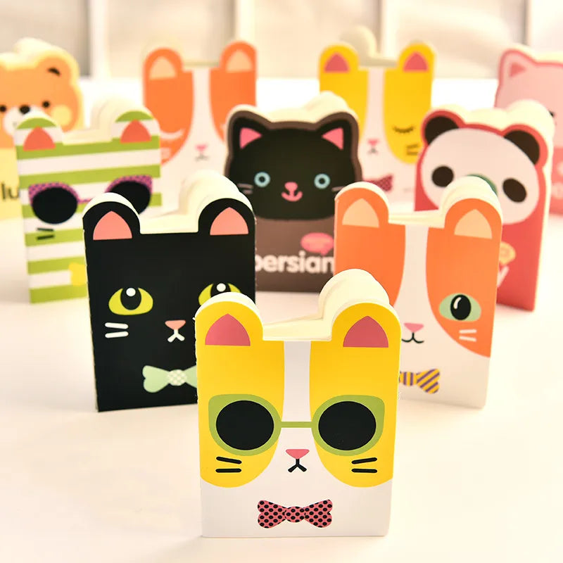 10pcs/lot Cute Kawaii Small Animals Notebook Students Note Diary Creative Mini Portable Notepad Student Prizes Korean Stationery
