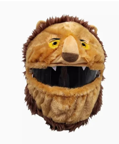 Cubierta protectora para casco, conjunto de felpa esponjosa de dibujos animados para motocicleta, funda protectora de cara completa, especial de seguridad para motocicleta - CR mark