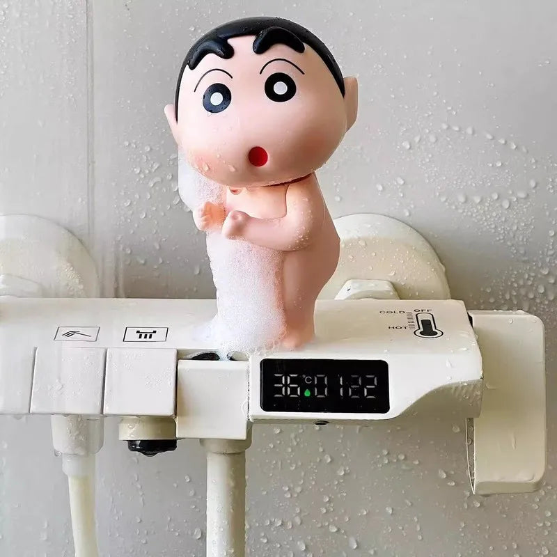 Shin Chan bathroom crayon, cute decoration, bathroom sink accessories, home furnishings, high-end, small and unique