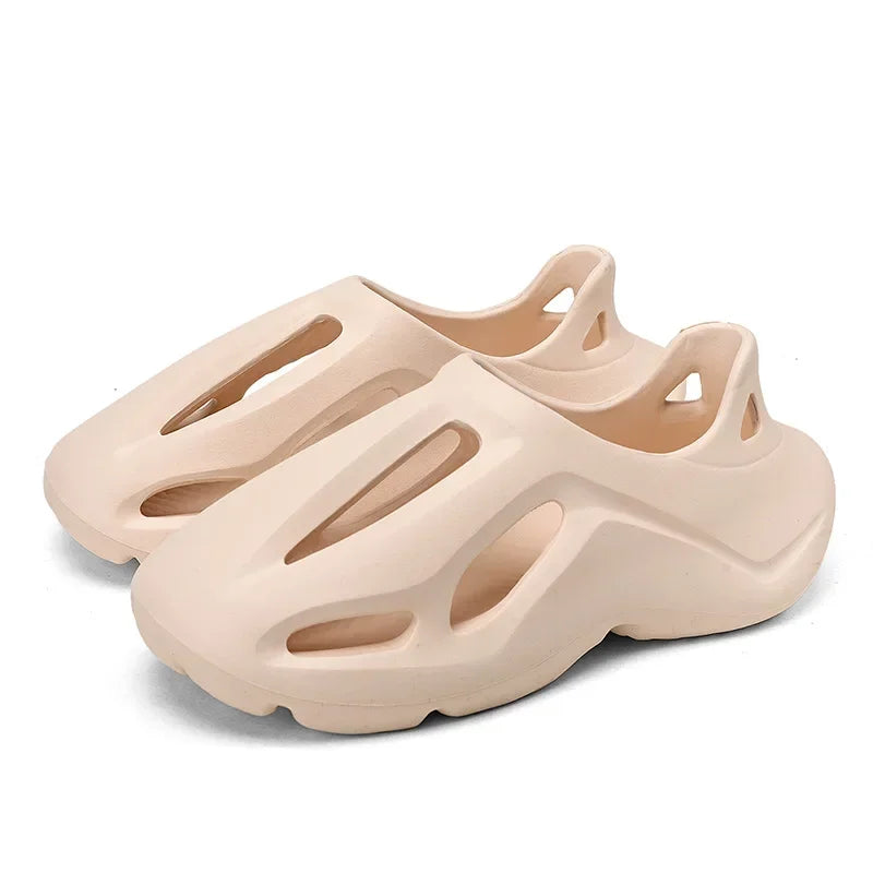 EVA sandals for adults, injection-molded casual beach shoes for men and women, soft and non-slip slippers, sizes 36-47