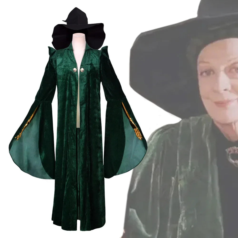 ❤ Cosplay Voldemort bata Albus Dumbledore Snape profesora McGonagall Furong disfraz Halloween Escuela de brujería y mago ★ ❤ ★ - CR mark