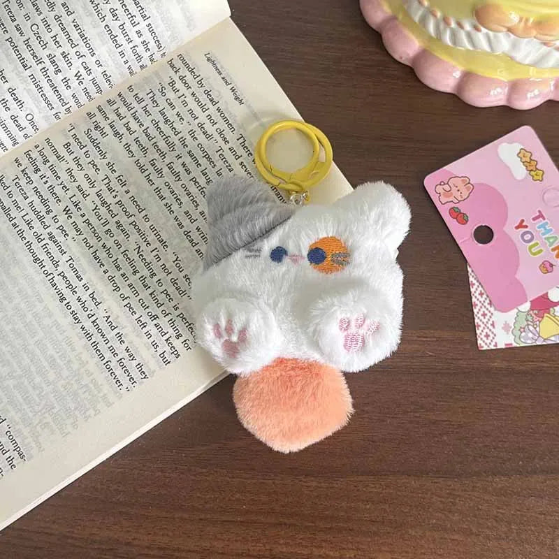 Funny Chihuahua Plush Toy Keychain Pendant Puppy Pet Stuffed Chihuahua Doll Weird Cute Realistic Plush Chihuahua Friend Gift