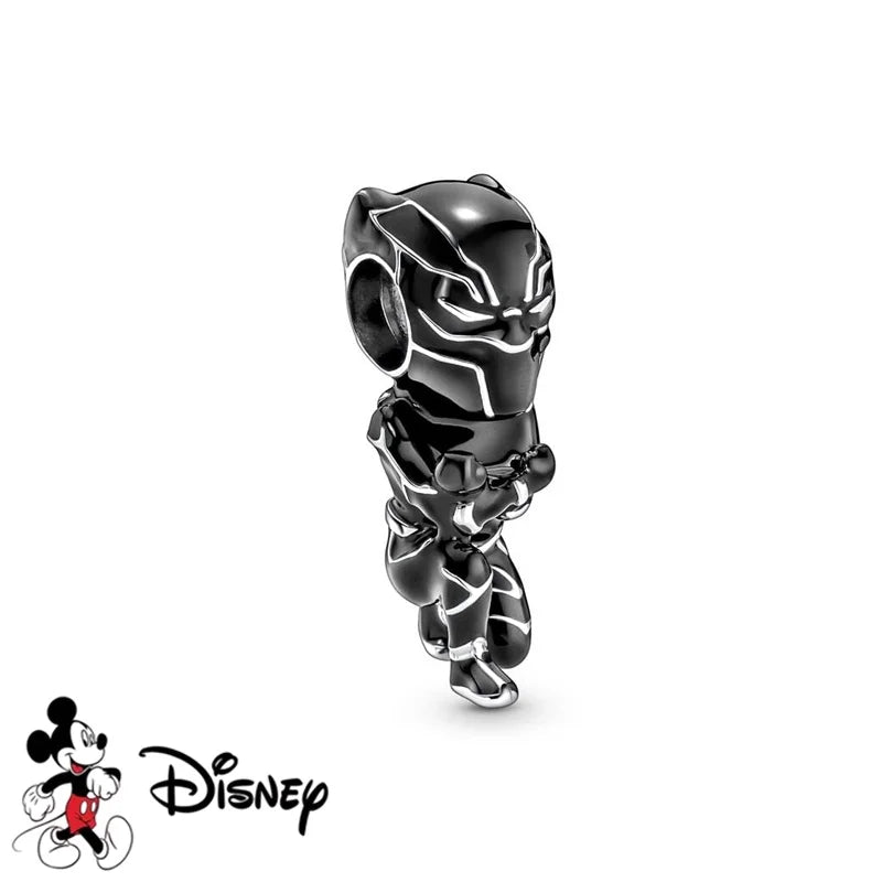 New DIY Jewelry Charms from the Disney Marvel Universe, Spider-Man Gifts, Captain America Pendant Charms, Compatible with Original Silver Bracelets and Necklaces