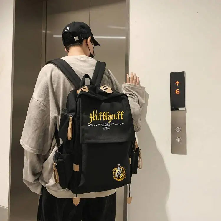 Mochila de Harry Potter, bonito y elegante diseño de dibujos animados, bolso de hombro personalizado de gran capacidad, regalo de cumpleaños para un amigo